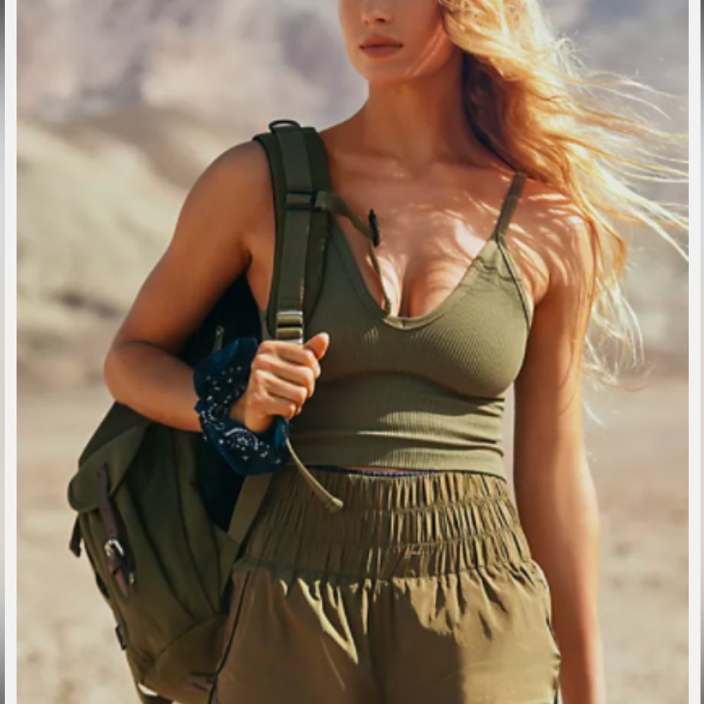 Free People Movement "Happiness Runs" Ribbed Tank Top
